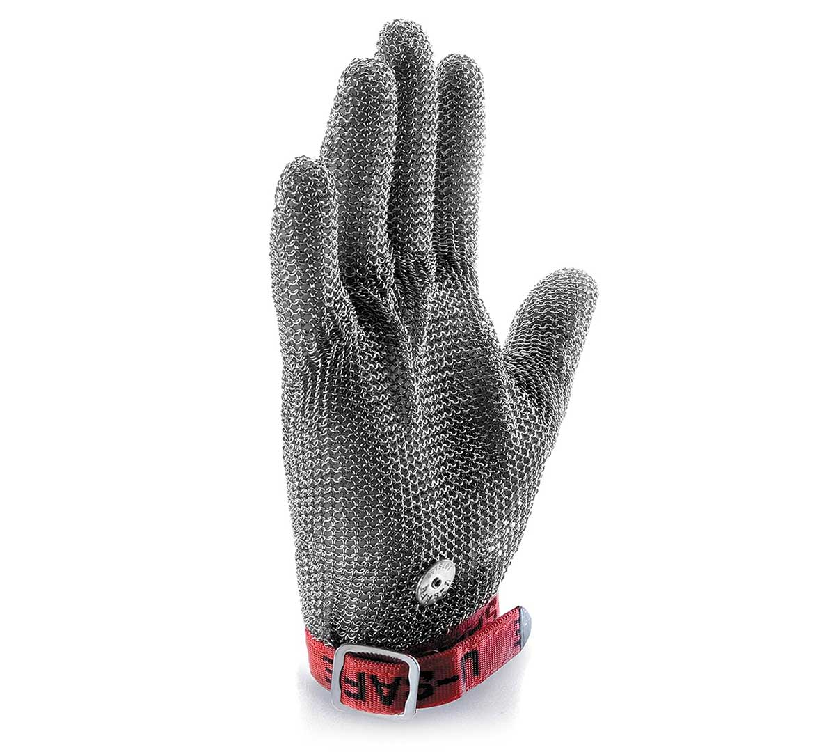 Guante de Malla de Acero Inoxidable Reversible – Protección Anticorte