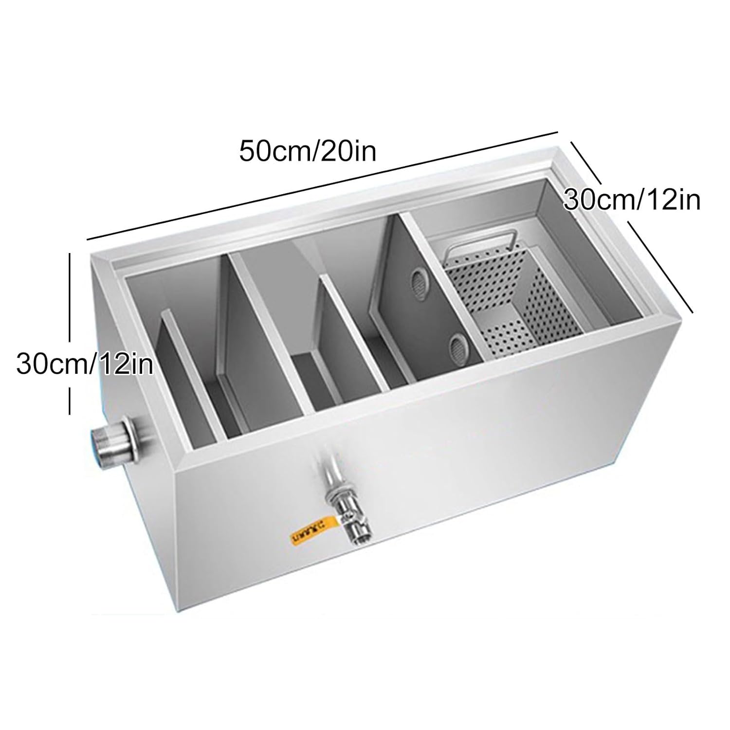 Separador de Grasas Comercial en Acero Inoxidable – 50 cm - Image 3