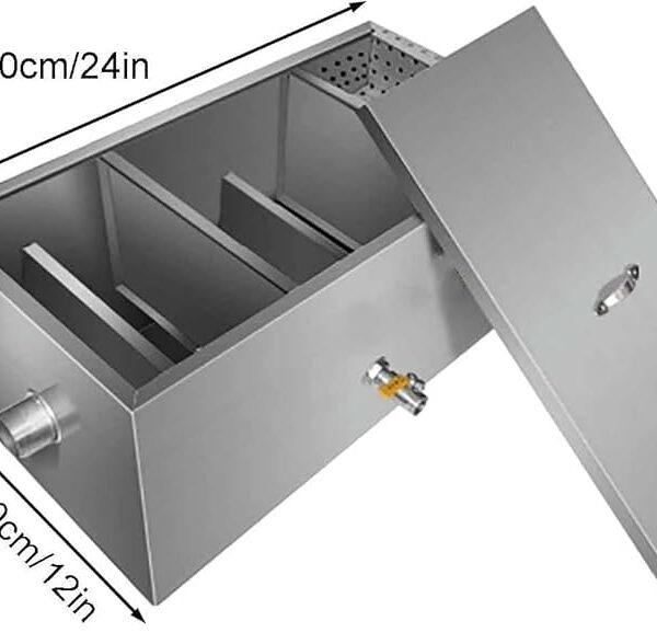 Separador de Grasas Comercial en Acero Inoxidable – 60 cm