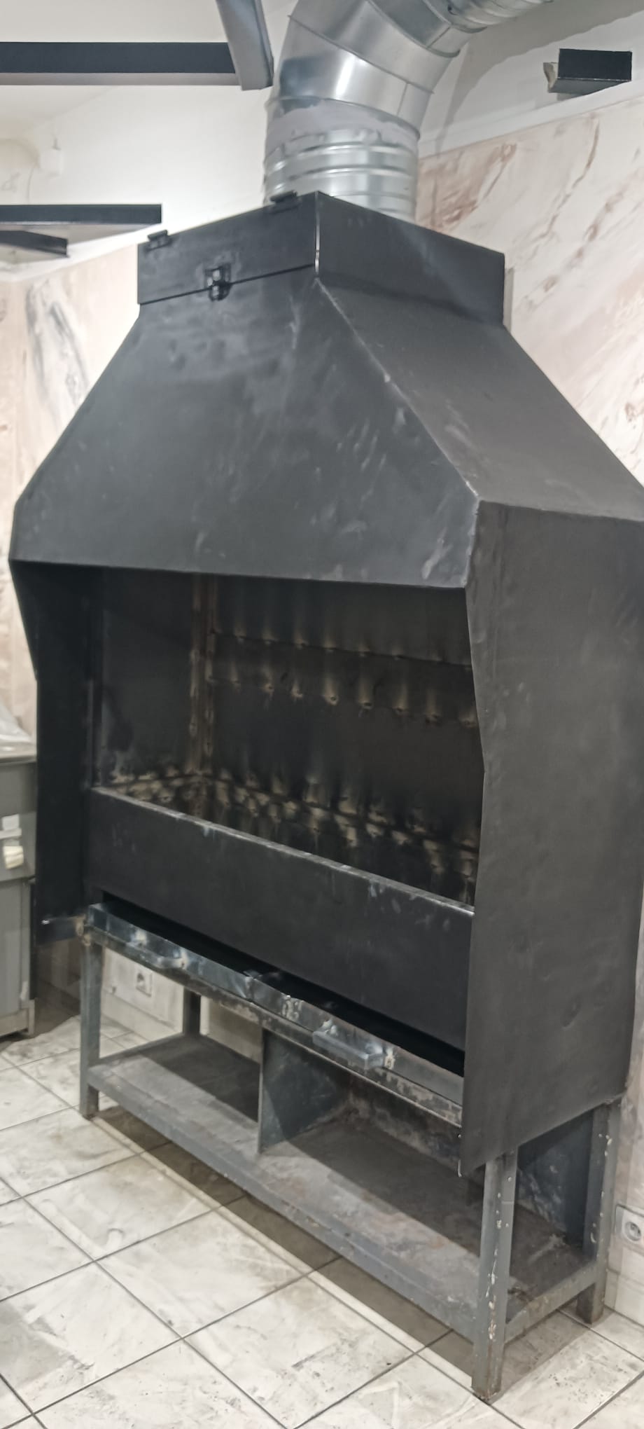 Campana Extractora para Barbacoa y Asador – Acero Negro