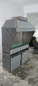 Vitrina Mostrador de Acero Inoxidable con Campana Integrada – Pescadería